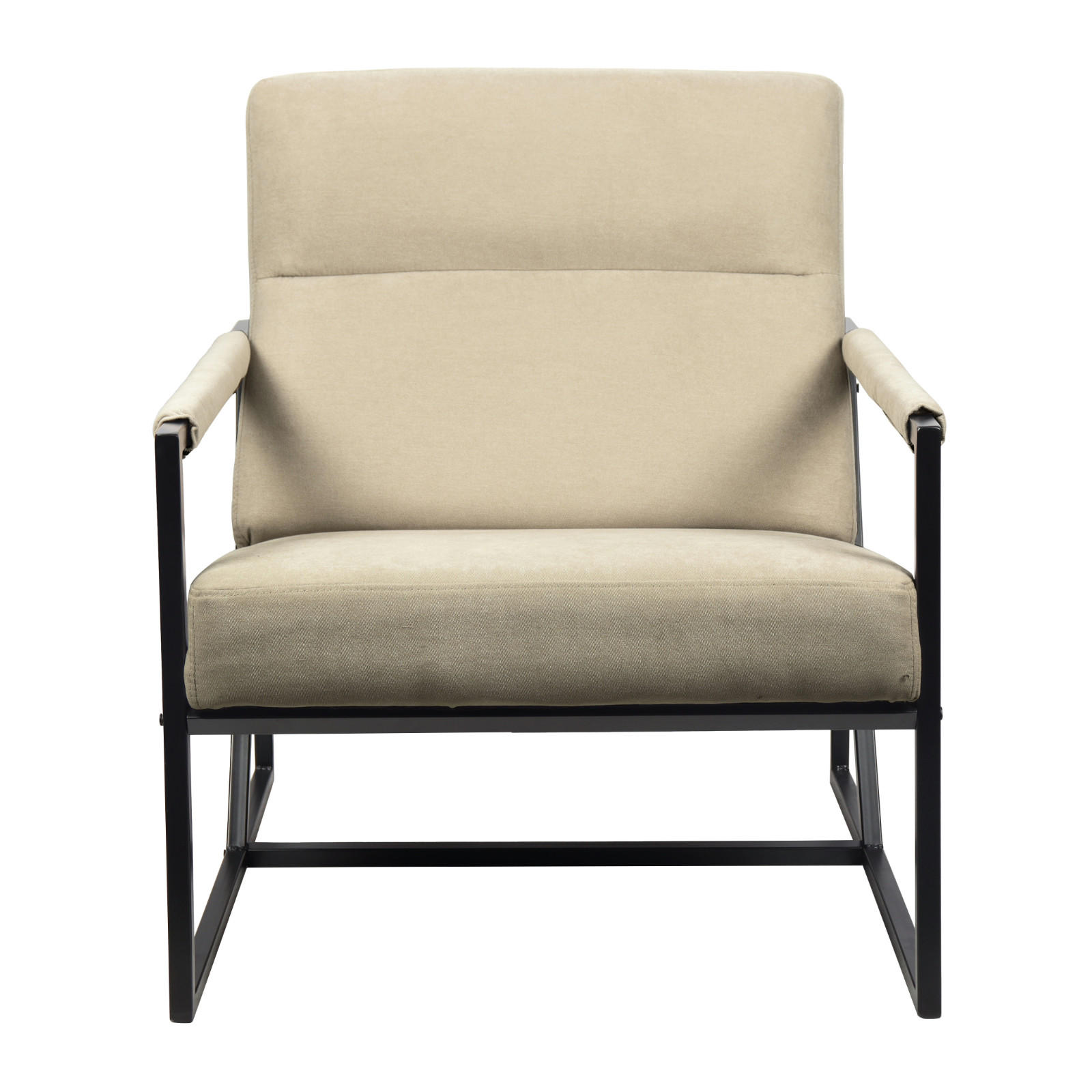 LOUNGESTUHL CHRIS - Beige, Textil (66/77/82cm) - SVITA