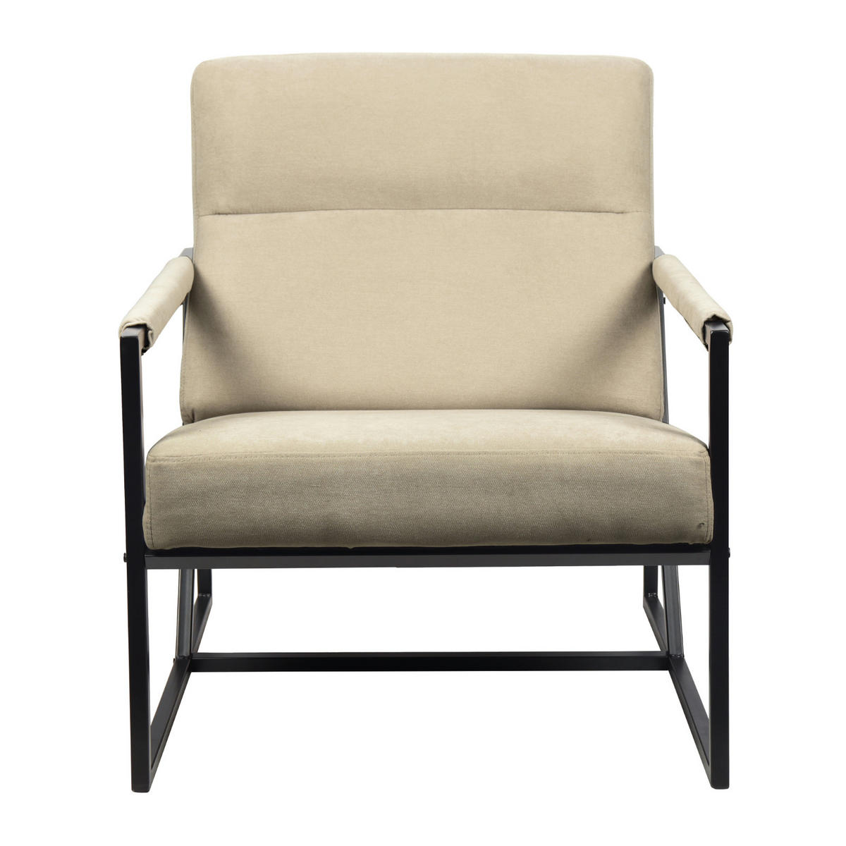LOUNGESTUHL CHRIS - Beige, Textil (66/77/82cm) - SVITA