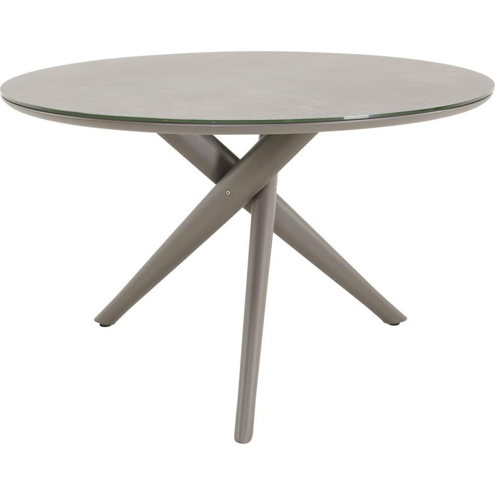 GARTENTISCH Mojito - Grau - 120/120/74 cm - Grau, Glas (120/120/74cm) - Lesli Living
