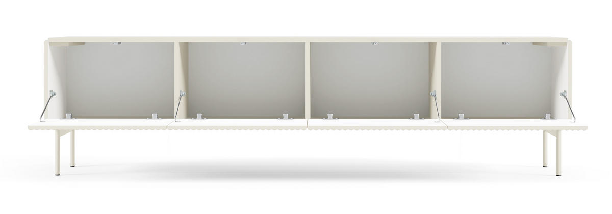 TV-BOARD 195 cm Galiano mit 4 Türen, Kaschmir - Kaschmir, Holz (195/51/40cm) - Emporius