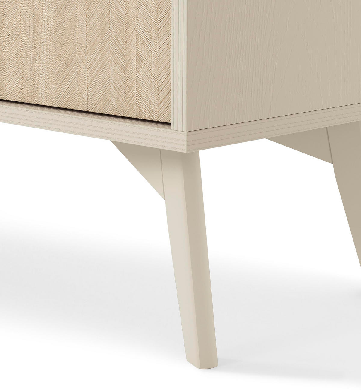 NACHTTISCH Tores 54x54x38 cm - Modern Nachtschrank zum Schlafzimmer - EIN praktischer Commode aus Spanplatten - Beige - Beige, Holzwerkstoff (54/54/38cm) - Chilly