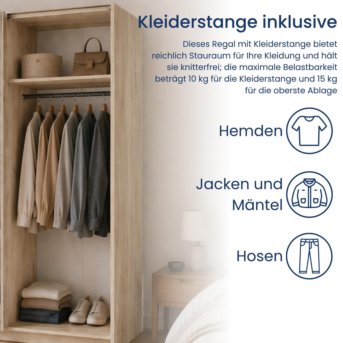 SCHWEBETÜRENSCHRANK 2-Türen 150 cm in Sonoma - Sonoma Eiche, Holzwerkstoff (62/198.5/150.6cm) - Home Collective