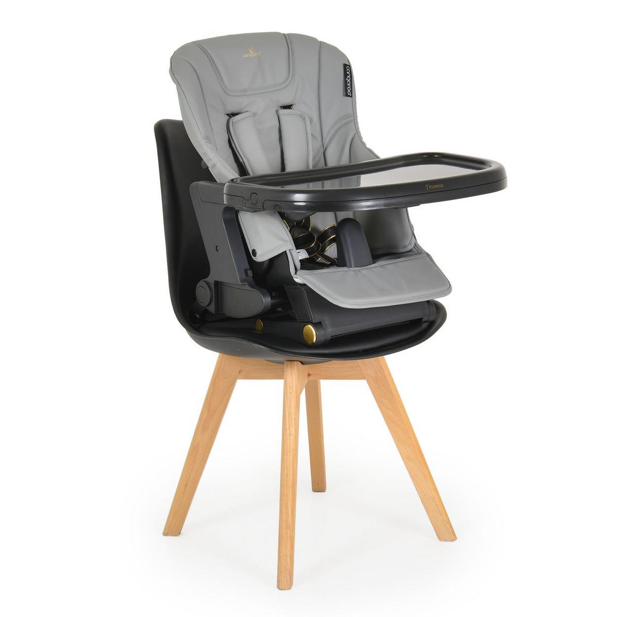 HOCHSTUHL Tiramisu 2in1 grau klappbar höhenverstellbar 5 Kipp-Position - Grau, Kunststoff (75/105/54cm) - Cangaroo