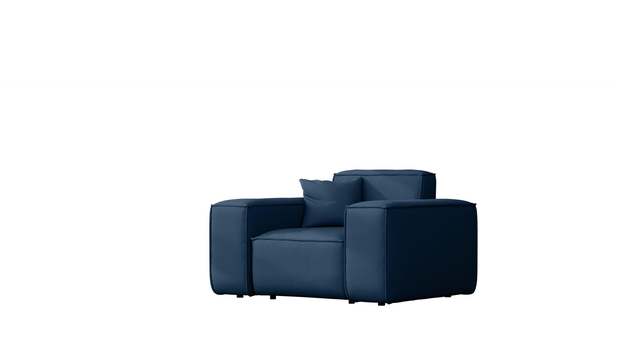 GARTENSESSEL Für Den Garten MALIBU Stoff Odyssey Marineblau - Blau, Holz (121/73/88cm) - Kaiser Möbel