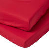 KINDER-SPANNBETTLAKEN 2er-Set, Ägyptische Baumwolle, 70/140 cm - Rot, Textil (70/140cm) - Homescapes