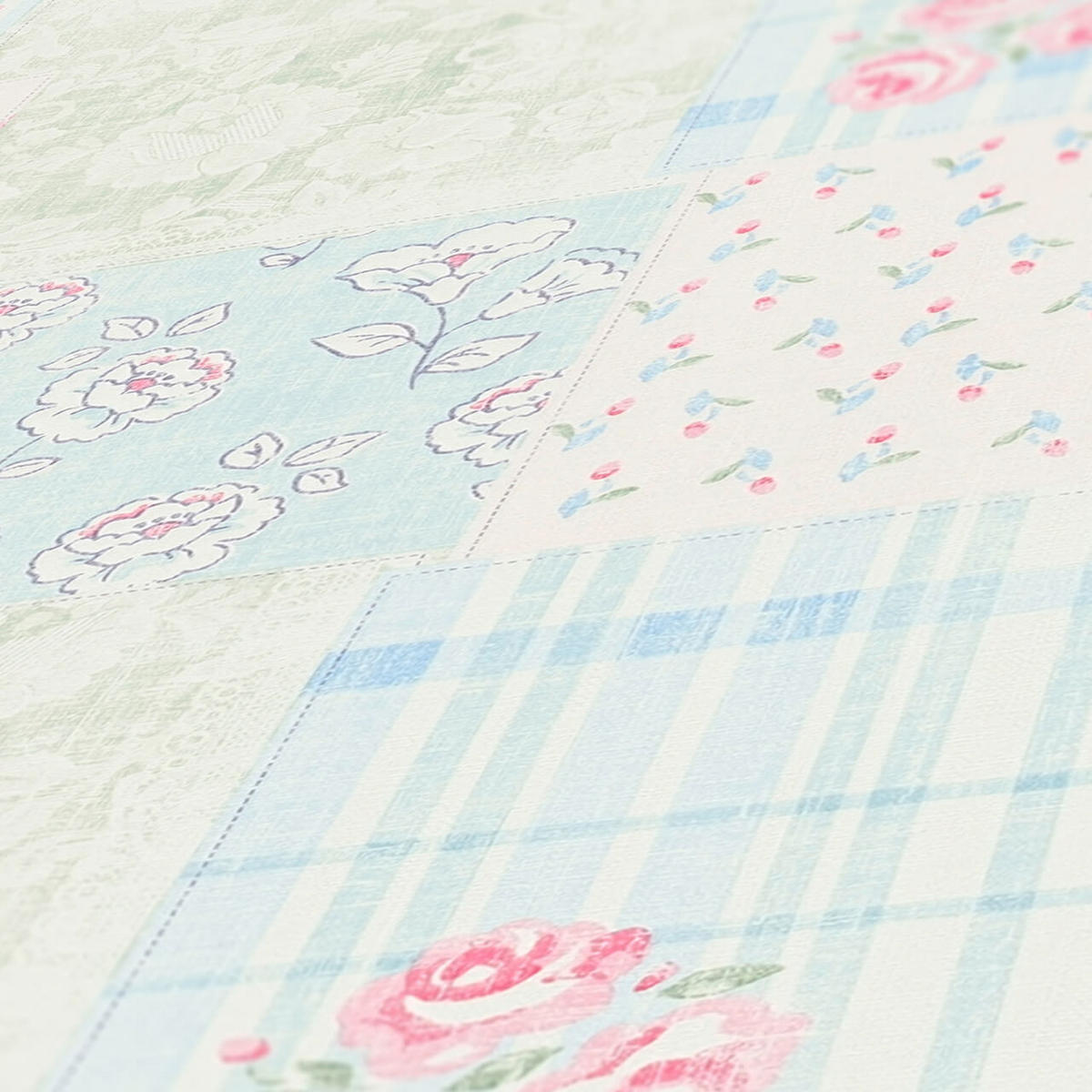 VLIESTAPETE Blau 53/1005 cm - Pink, Kunststoff/Textil (53/1cm) - KUNSTLOFT