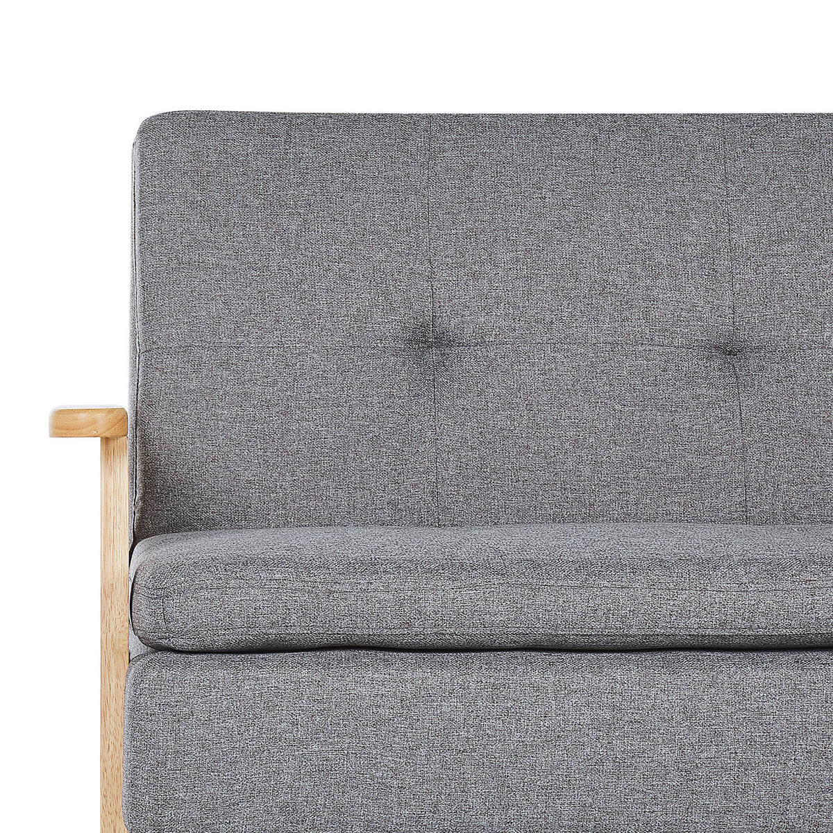 SCHLAFSOFA Polsterbezug Hellgrau Tjorn - Hellgrau, Textil (204/84/67cm) - Beliani