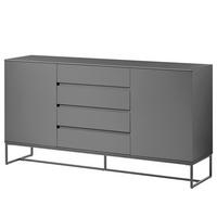 SIDEBOARD - Grau, Holzwerkstoff (165/86/40cm) - home24