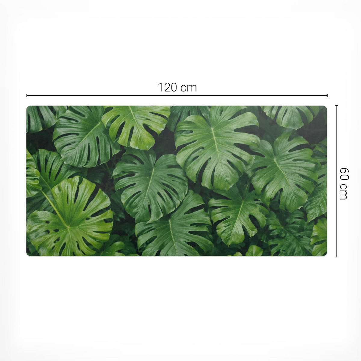 SCHREIBTISCHUNTERLAGE 120x60 cm Grün - Jadegrün, Kunststoff (1.6/120/60cm) - Wallfluent