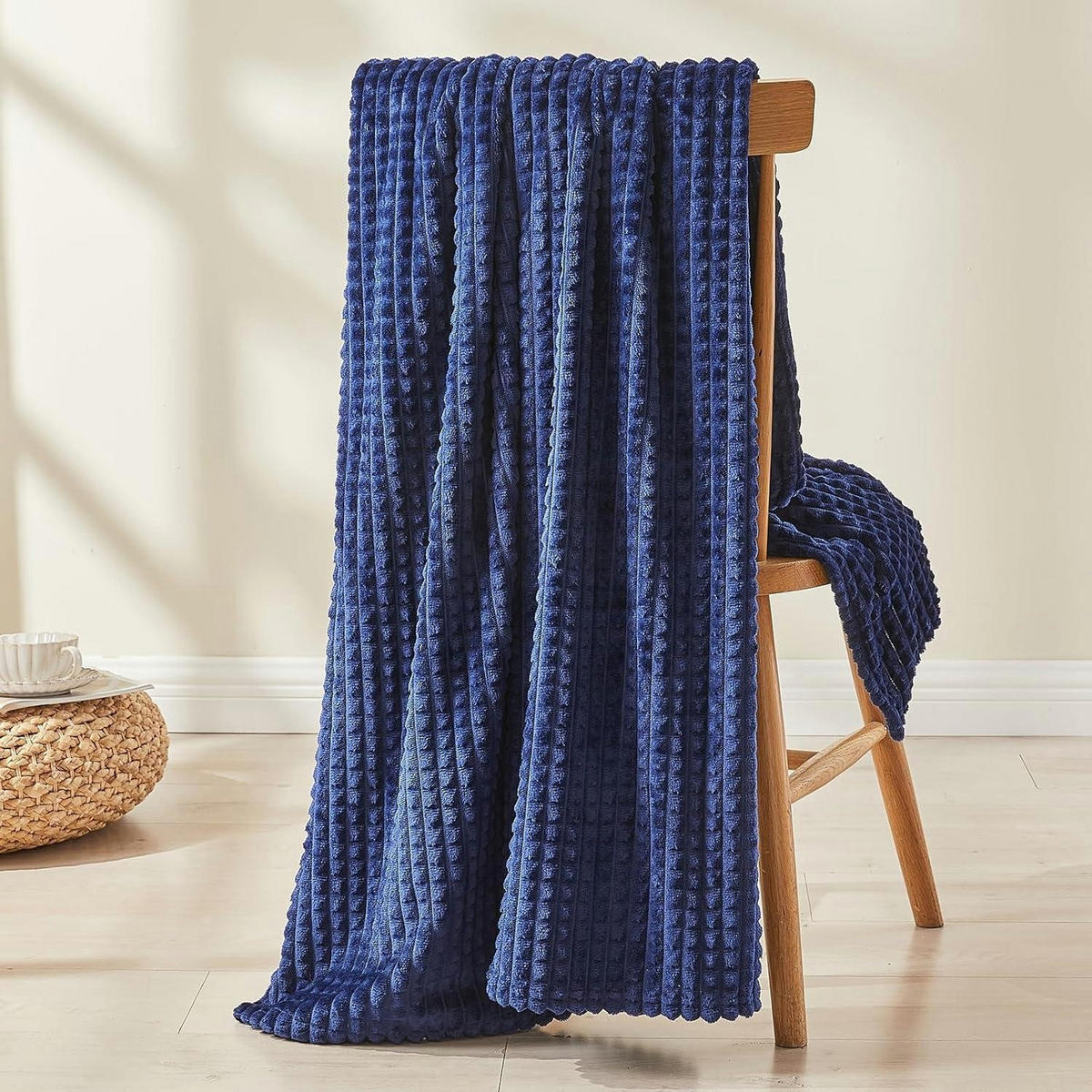 KUSCHELDECKE 150 x 200 cm Marineblau - Dunkelblau, Textil (150/200cm)
