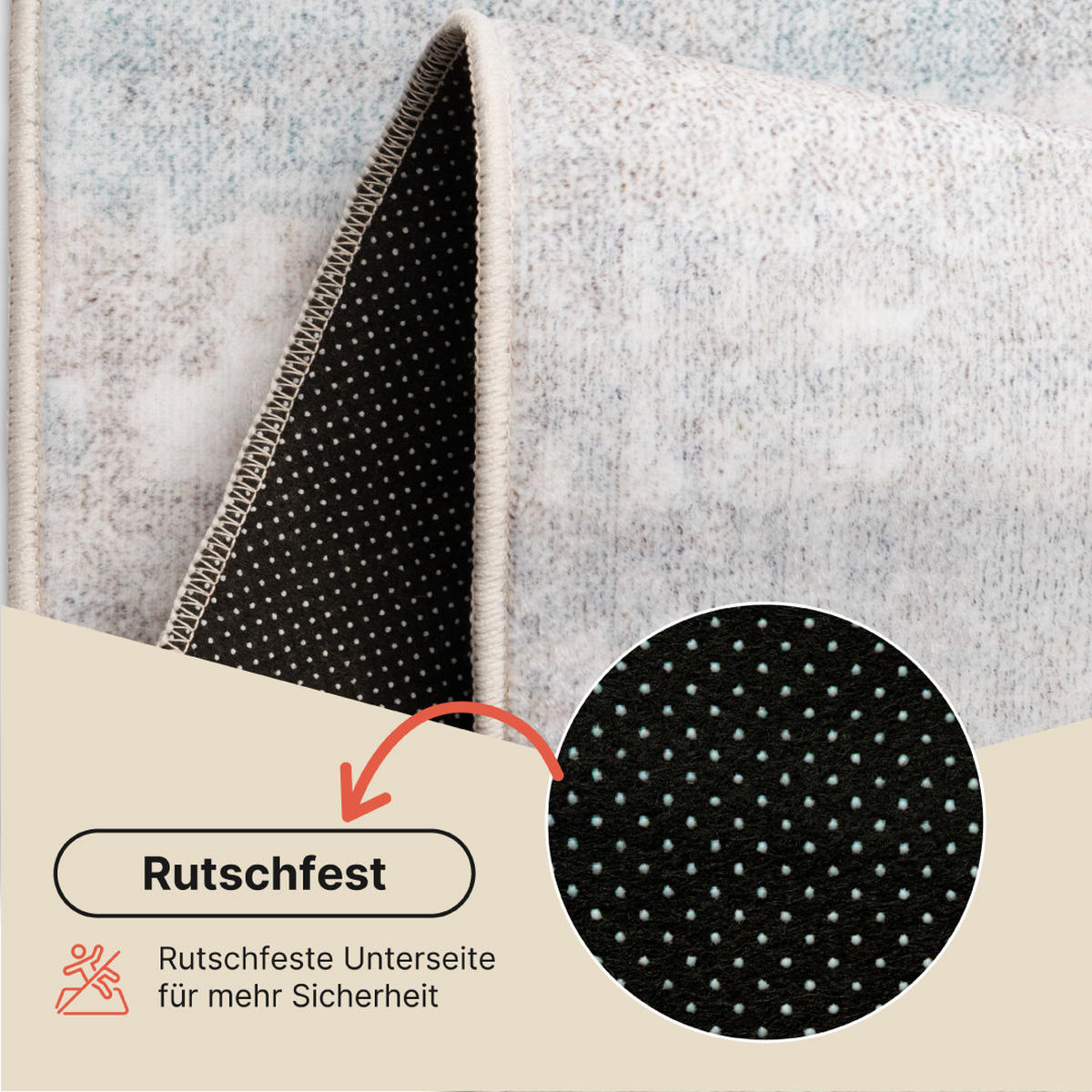 TEPPICH ASH Hellgrau 80/150 cm - Hellgrau, Textil (80/150cm) - Tapiso