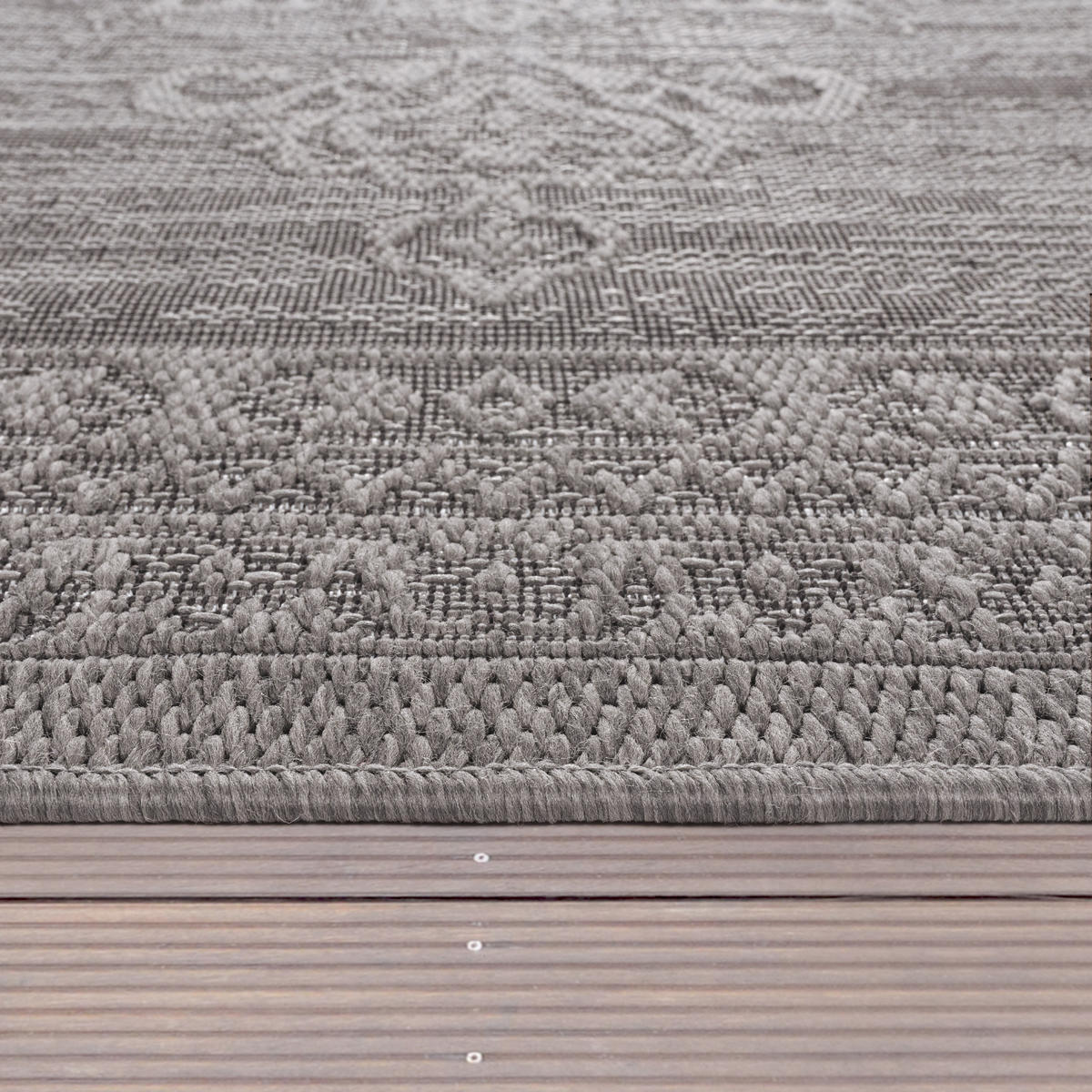 OUTDOORTEPPICH 120/160 cm Rimini 412 - Anthrazit, Textil (120/160cm) - Paco Home