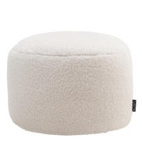 SITZPOUF Borg Natural - Beige, Textil (55/35/55cm)