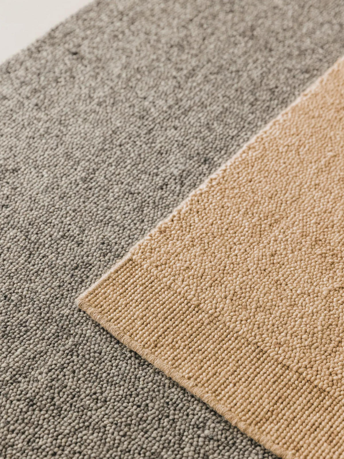 WOLLTEPPICH-LÄUFER Imke Grau 70x200 cm - Grau, Naturmaterialien/Textil (70/200cm) - benuta Pure