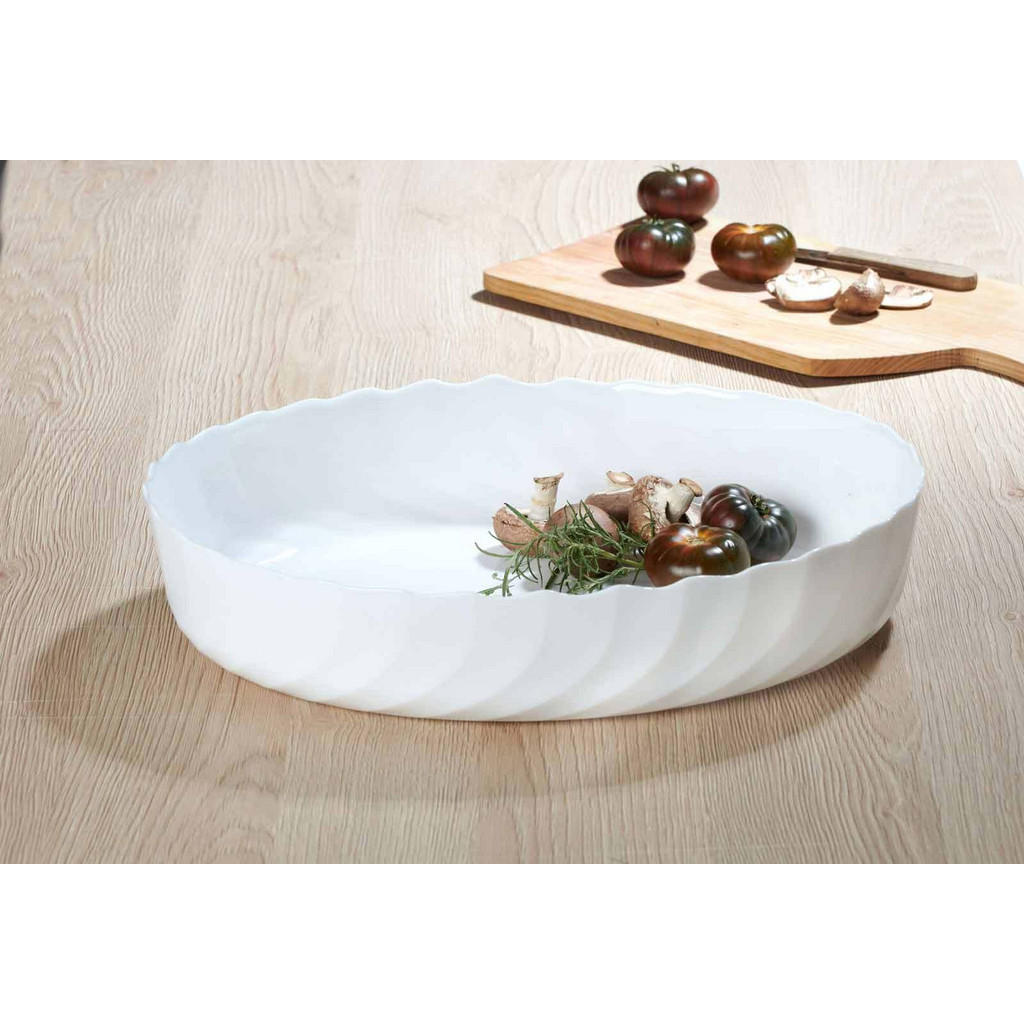 Thumbnail - Luminarc Ofenform, Weiß, Glas, Oval, 28x8x36 cm, Kochen, Auflaufformen