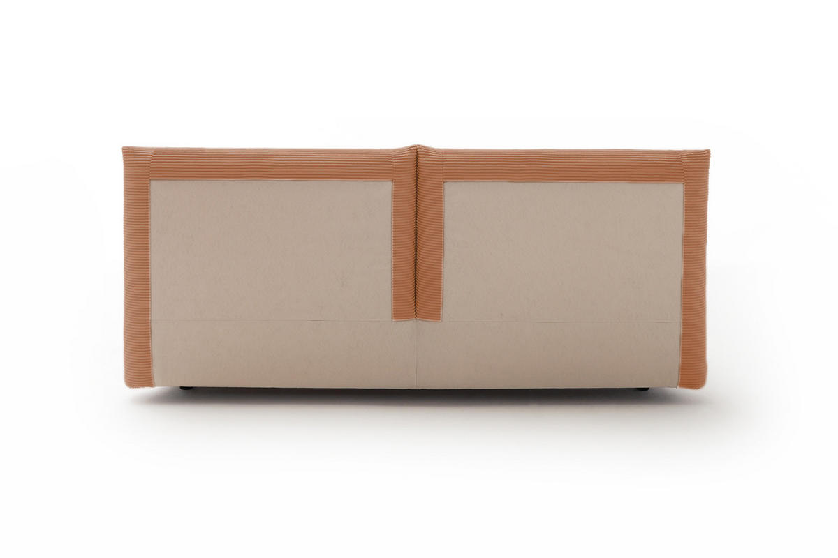 POLSTERBETT HENRY Braun Cord - Schwarz/Braun, Textil (180/200cm) - KAWOLA