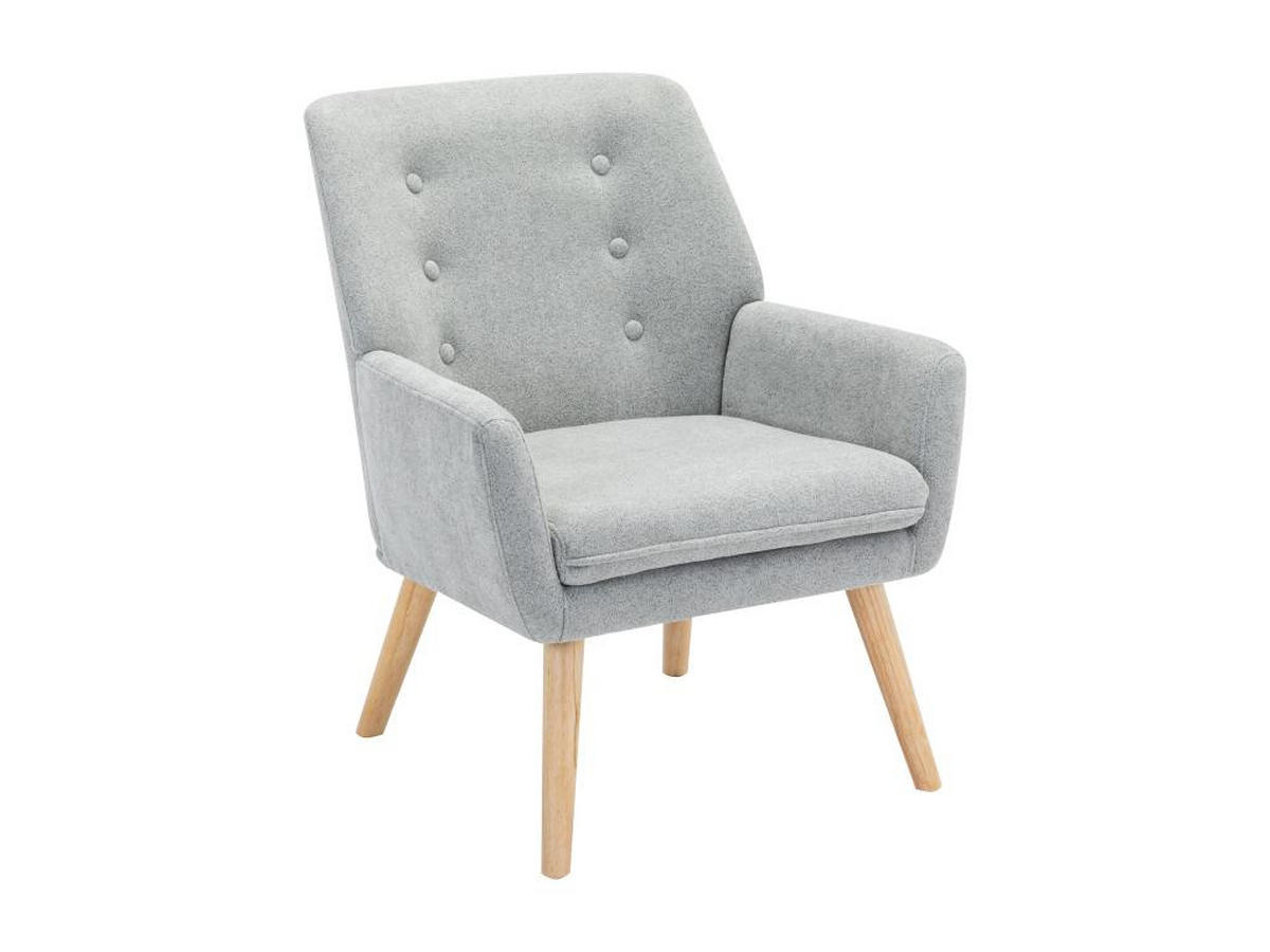 SESSEL - Stoff - Wassergrün - SERINO - Grau, Textil (68/79/65cm) - Vente-Unique