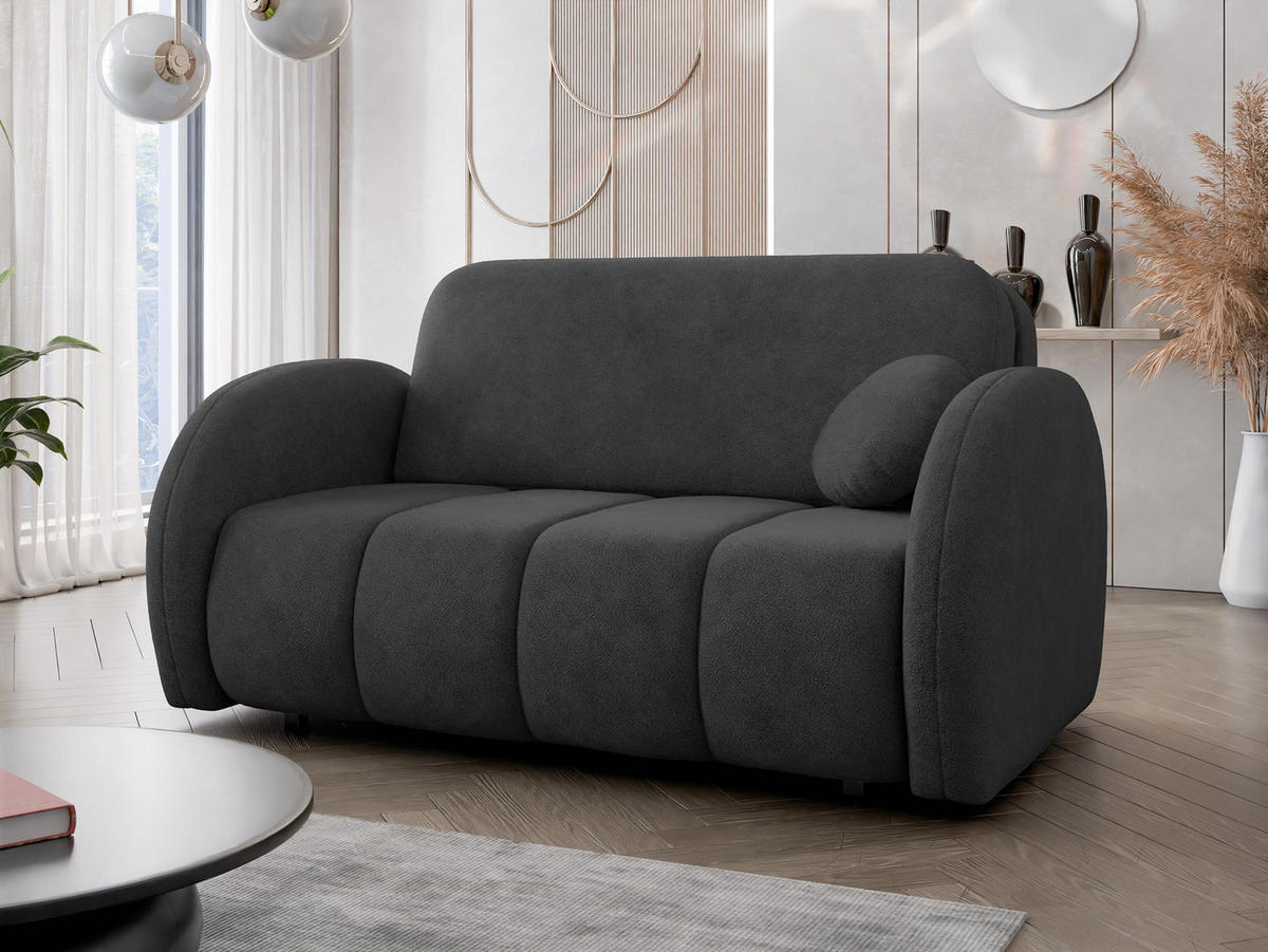 SCHLAFSOFA Viva Comfy III - Schwarz, Holz/Textil (152/85/103cm) - MIRJAN24