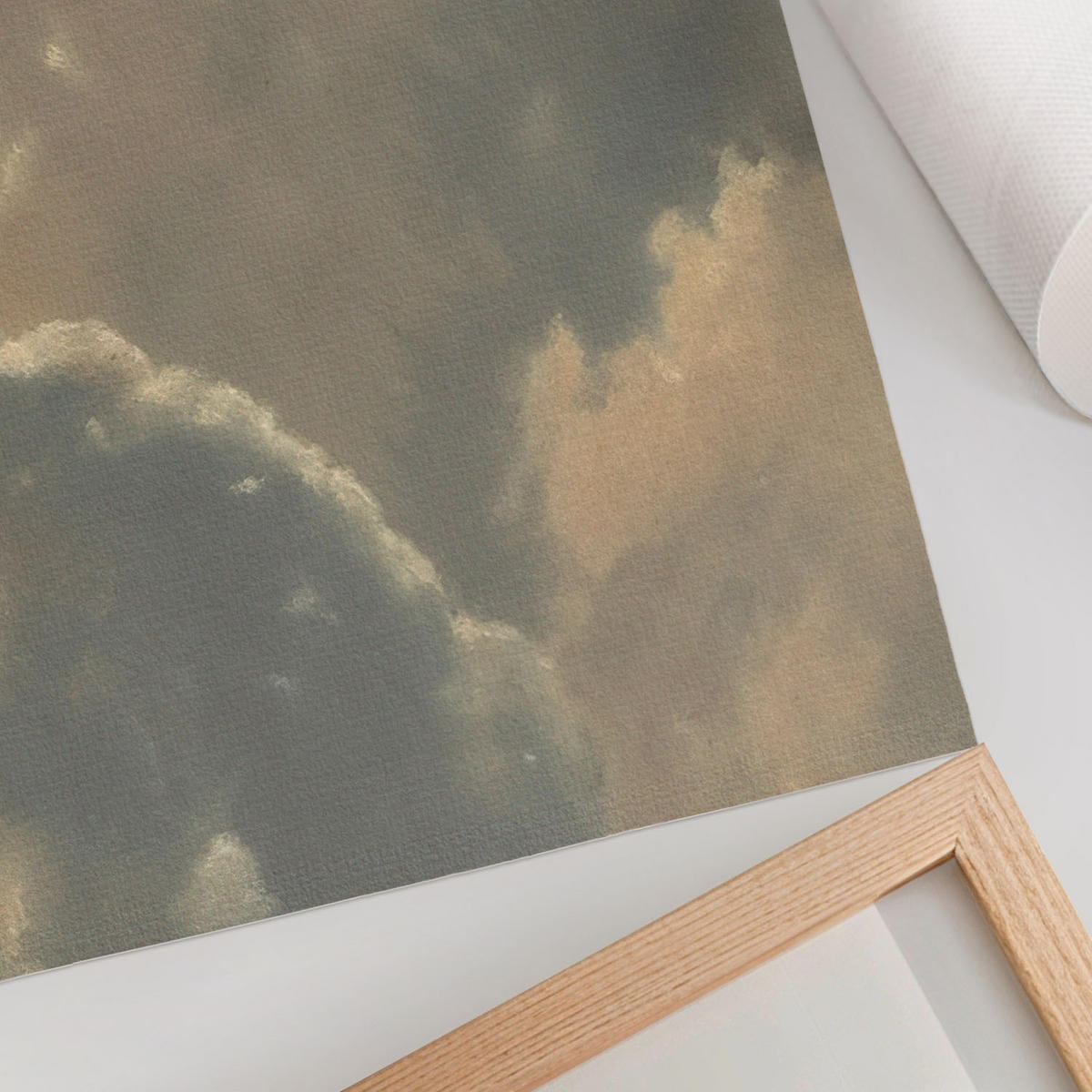 POSTER - 42x29 cm (A3) - Manufaktura Sztuki - Wolken am Himmel - Blau, Textil (42/29.7/0.1cm) - TULUP