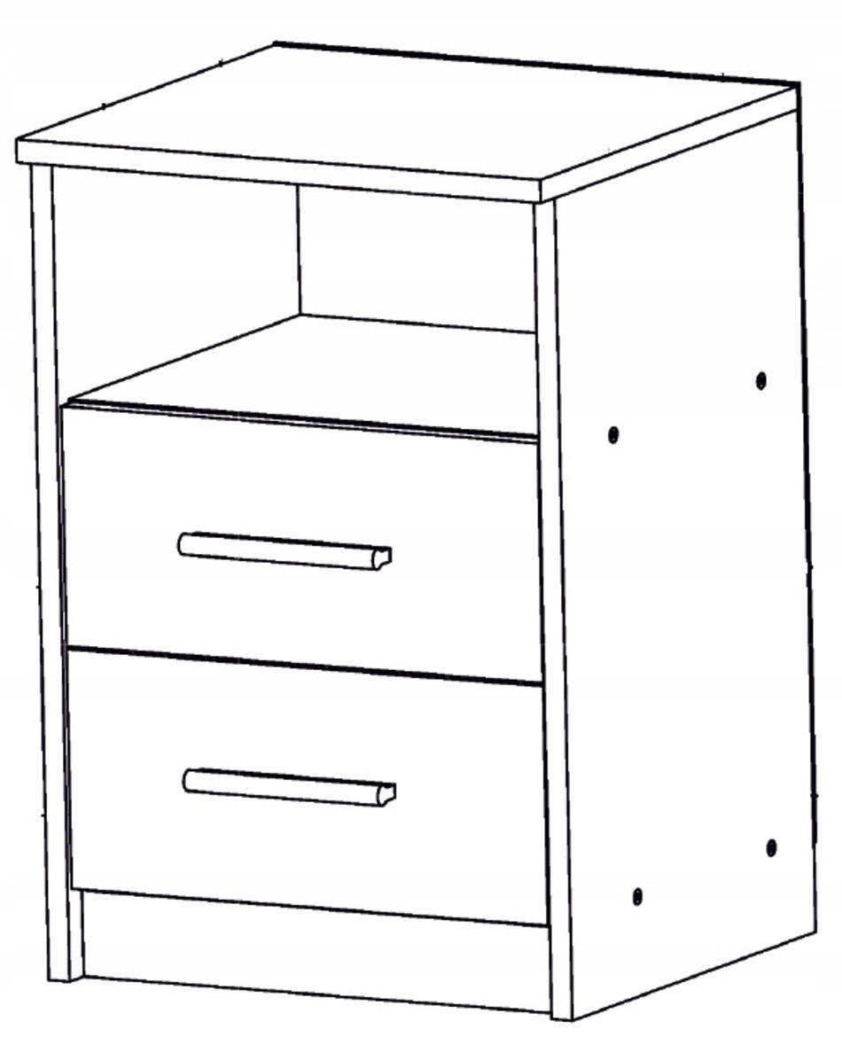 Thumbnail - Matkam Möbel Nachttisch, Eiche Artisan, Holzwerkstoff, 40x58.5x35 cm, Schlafzimmer, Nachttische