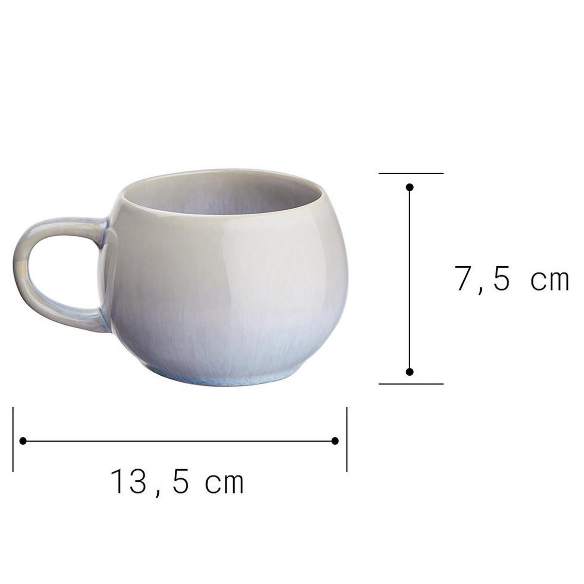 TASSE (4er Set) Cottage - Hellblau, Keramik (0.35L) - Butlers