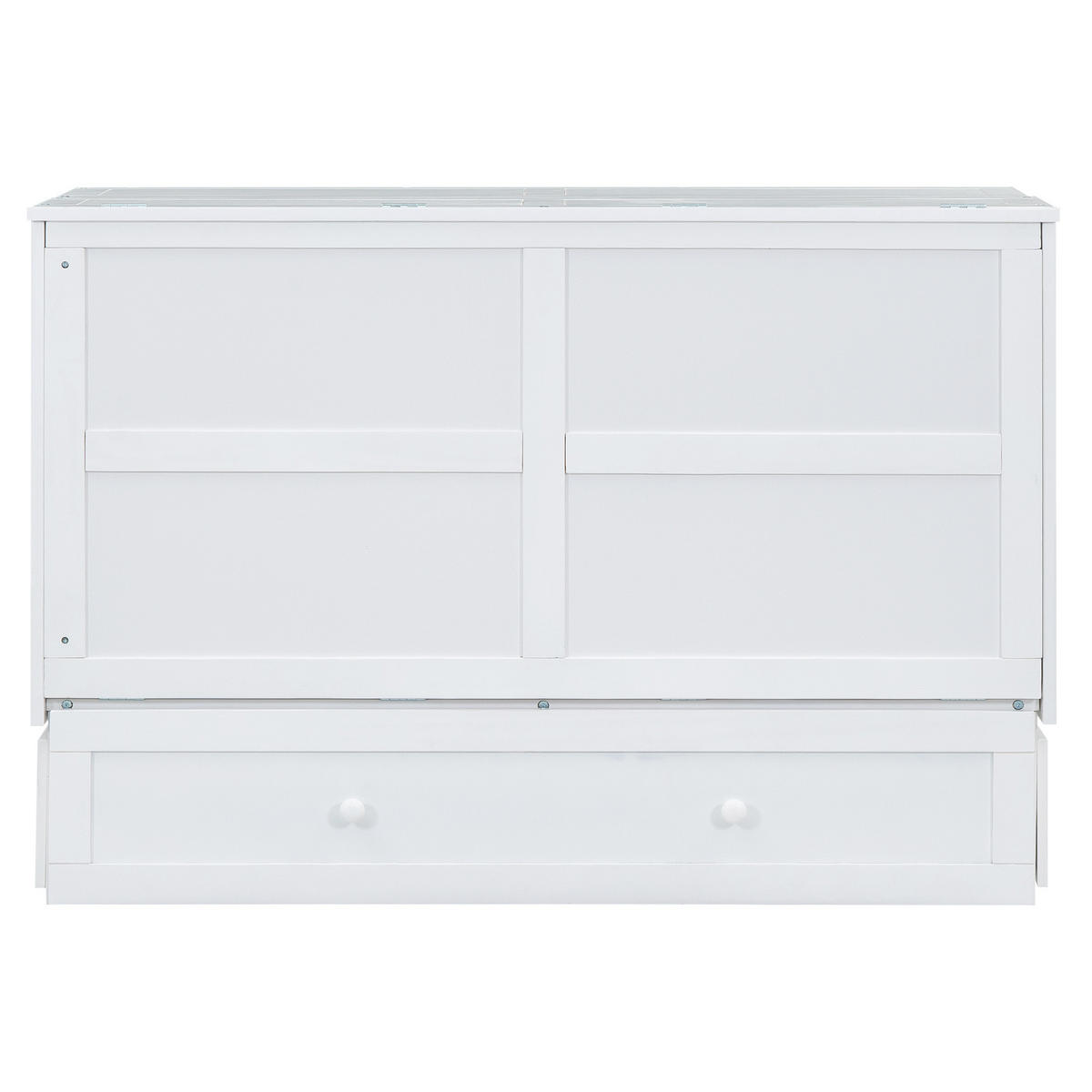 SCHRANKBETT 140x200 cm Stauraum weiß - Weiß, Holz (140/200cm) - LEBENLANG