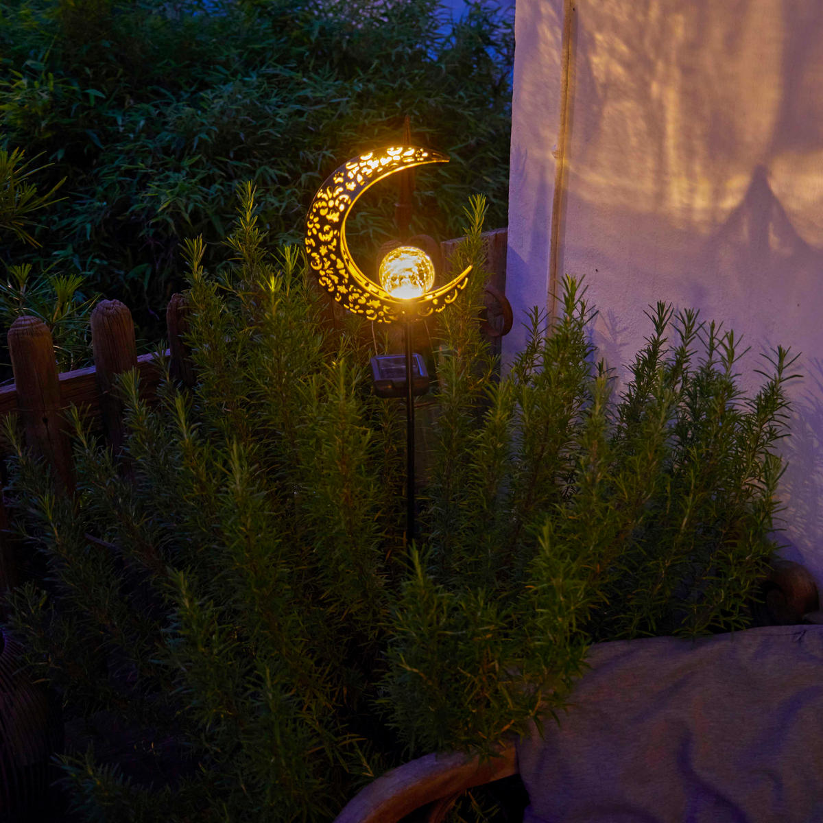 LED-SOLAR-GARTENSTECKER - mit Dämmerungssensor und wetterfestem Design für stilvolle Außenbeleuchtung, 1er-Set - Weiß, Kunststoff (3/20/90cm) - Northpoint