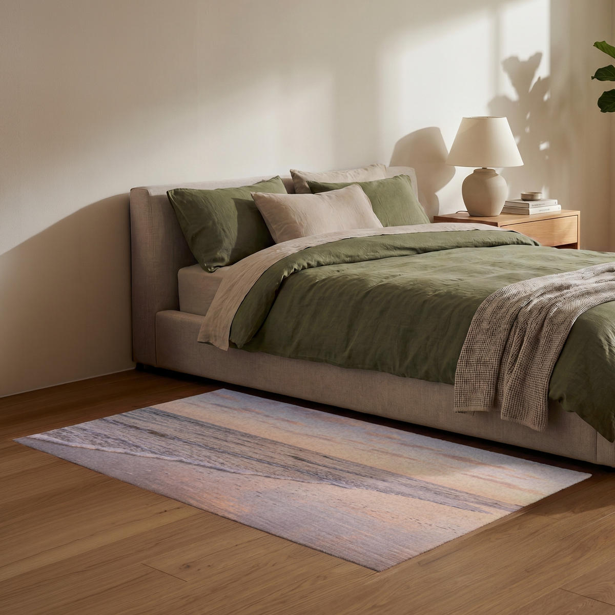 KOBERCE - Pláž - Príboj - Oblaky - 150x90 cm - svetloružová, textil/plast (150/0.4cm) - OnlyWow