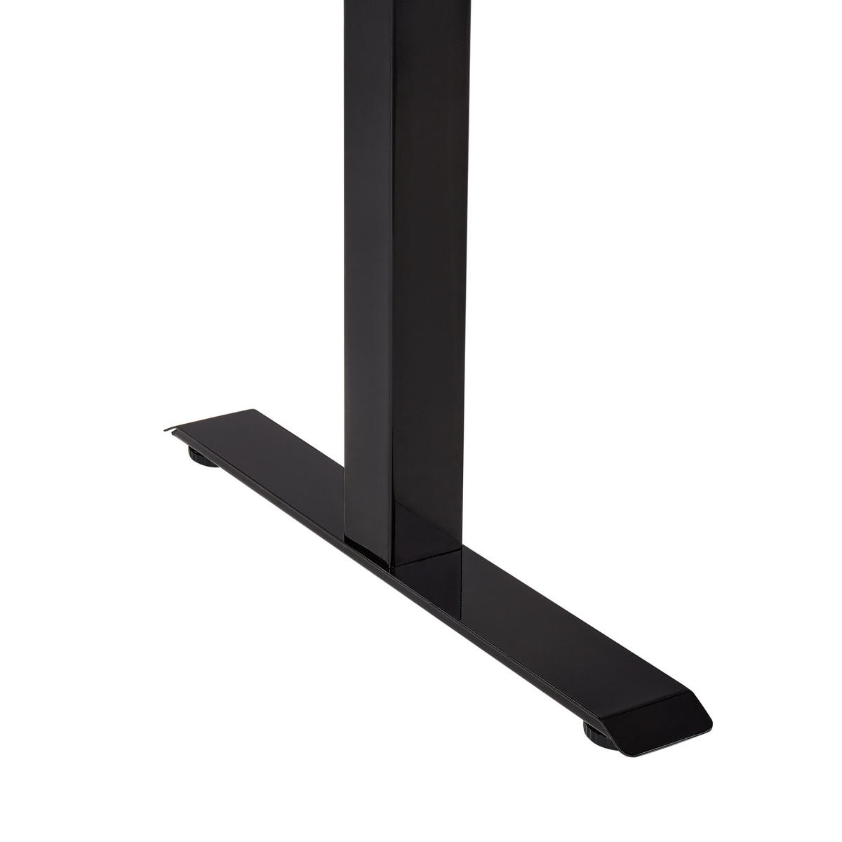 SCHREIBTISCH manuell höhenverstellbar 120/72 cm Schwarz/Hellbraun Destines - Hellbraun/Schwarz, Holzwerkstoff/Metall (72/120/74cm) - Beliani