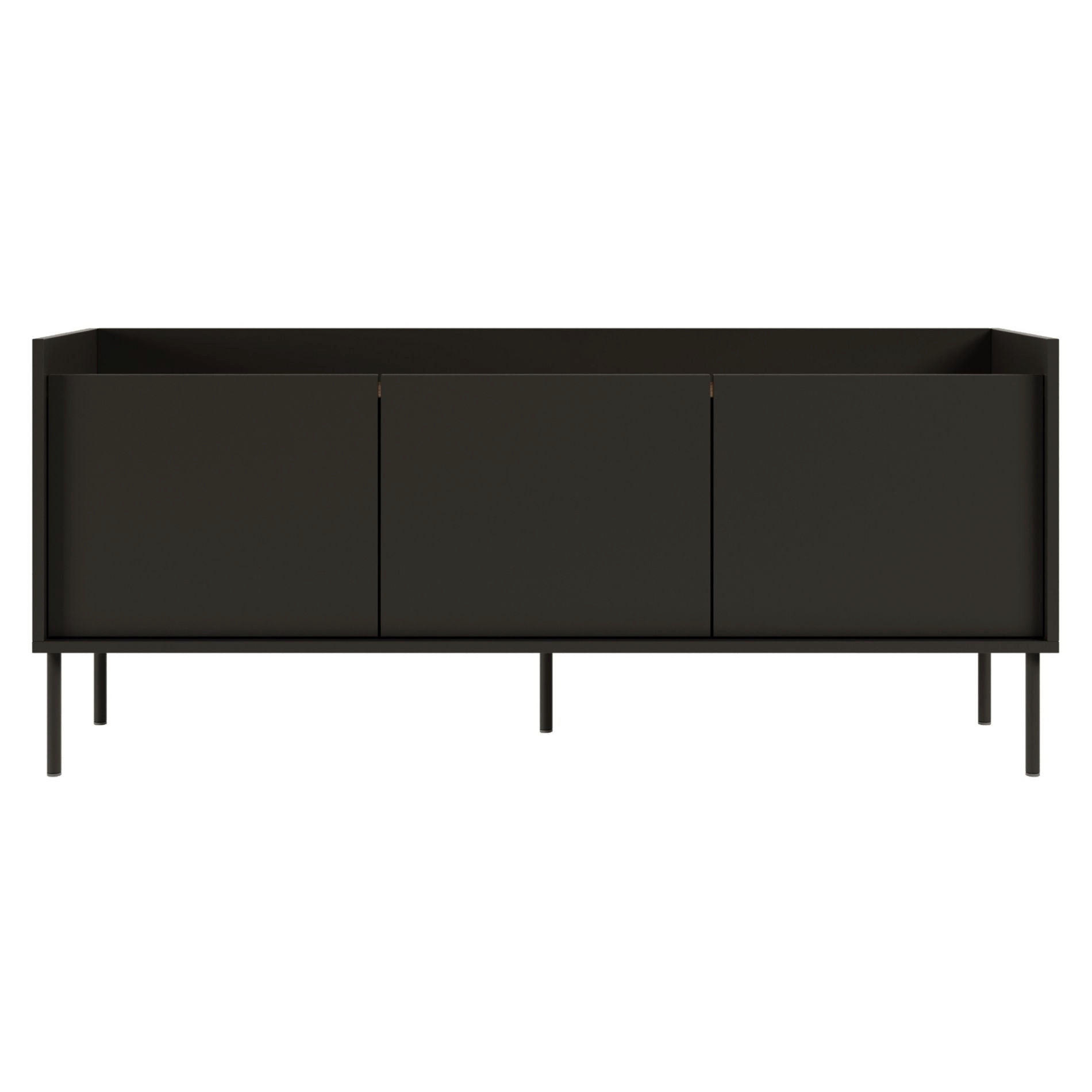 Selsey TV stolek Tovi Černý / Dekor ořech 140/58/36 cm