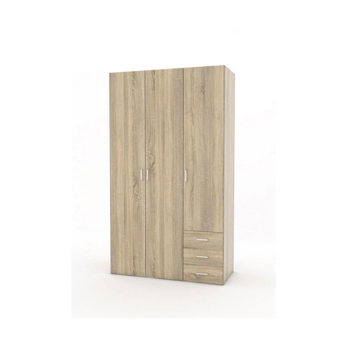 KLEIDERSCHRANK Spell Eichefarben 115/50/200 cm - Eichefarben, Holzwerkstoff (115/200/50cm) - ebuy24