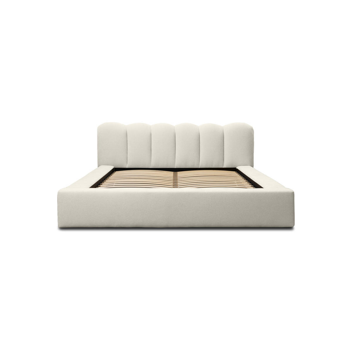 POLSTERBETT schenilen Struktur Ranera 160x200 cm, Creme - Creme, Textil (160/200cm) - Fedve