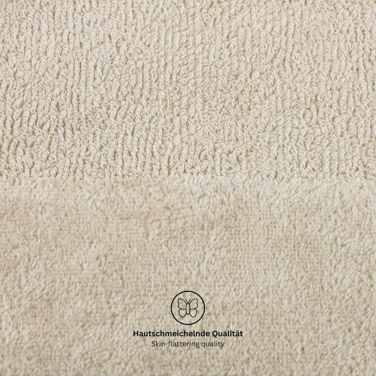 HANDTUCH SET SENSE 5tlg. - Beige, Textil (50/100cm) - Schöner Wohnen
