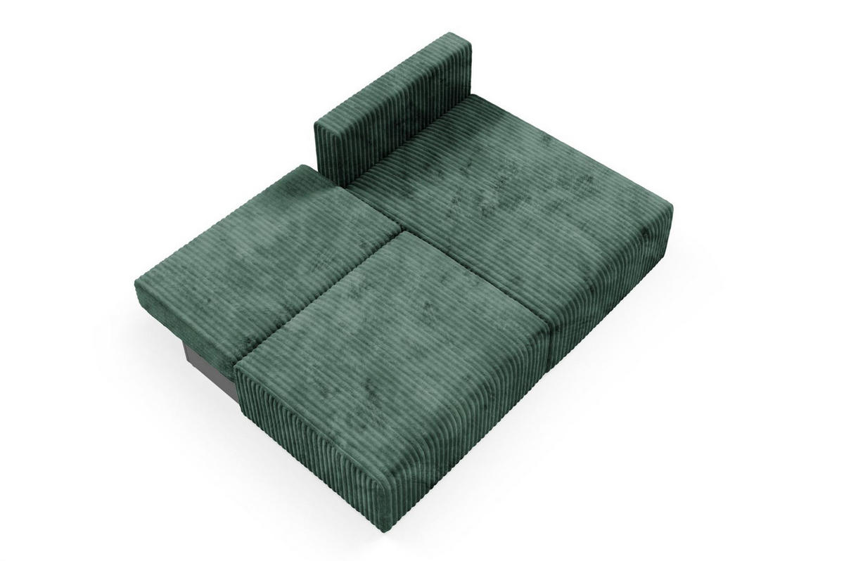 ECKSOFA Natalia Xs - Grün, Holzwerkstoff/Textil (210/149cm) - Fun Möbel