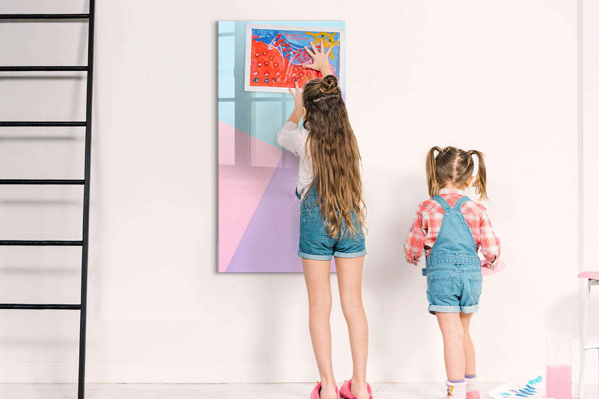 MAGNETTAFEL 100x70 Pastellmuster - Multicolor, Glas (100/70/0.4cm) - TULUP