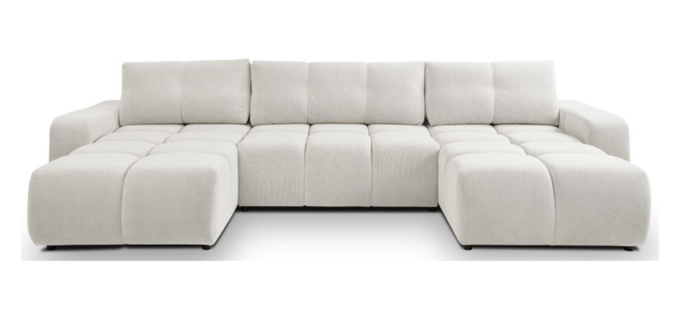 ECKSOFA Ecru SOHI Mit Schlaffunktion - Ecru, Textil (359/177cm) - Sepro Meble