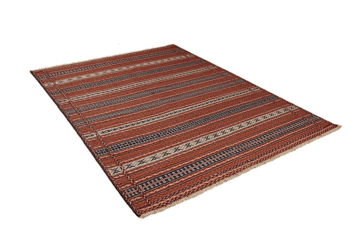 HANDWEBTEPPICH Kelim Kordi Mehrfarbig 244/169 cm Schurwolle - Multicolor, Textil (169/244cm) - Looma