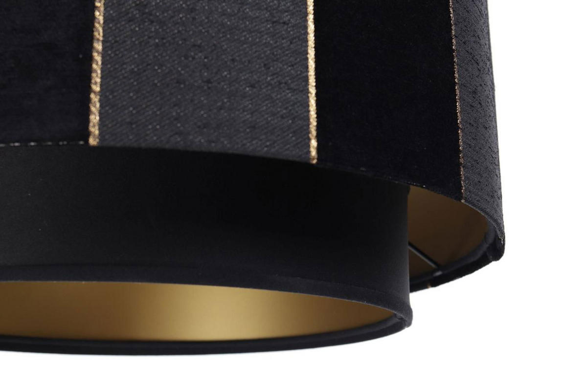 HÄNGELEUCHTE Gold 40/27 cm - Schwarz, Kunststoff (40/1/27cm) - ONZENO