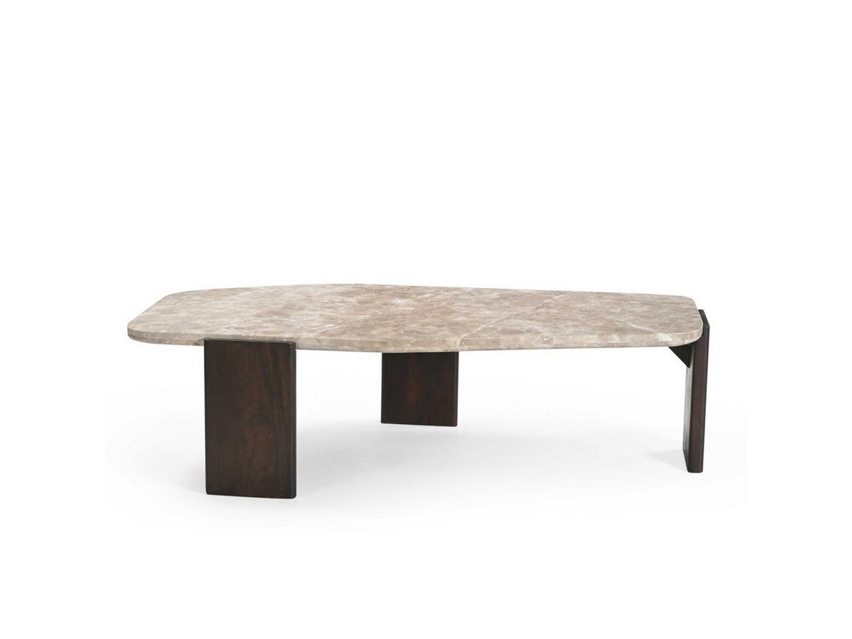 COUCHTISCH Silva Mangoholz 130 cm / 65 cm Beige - Beige, Holz (65/130/37cm)