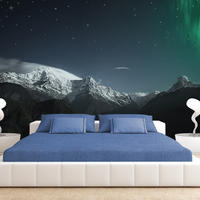 VLIESTAPETE Blau 300/210 cm - Blau/Schwarz, Textil (300/1cm) - KUNSTLOFT