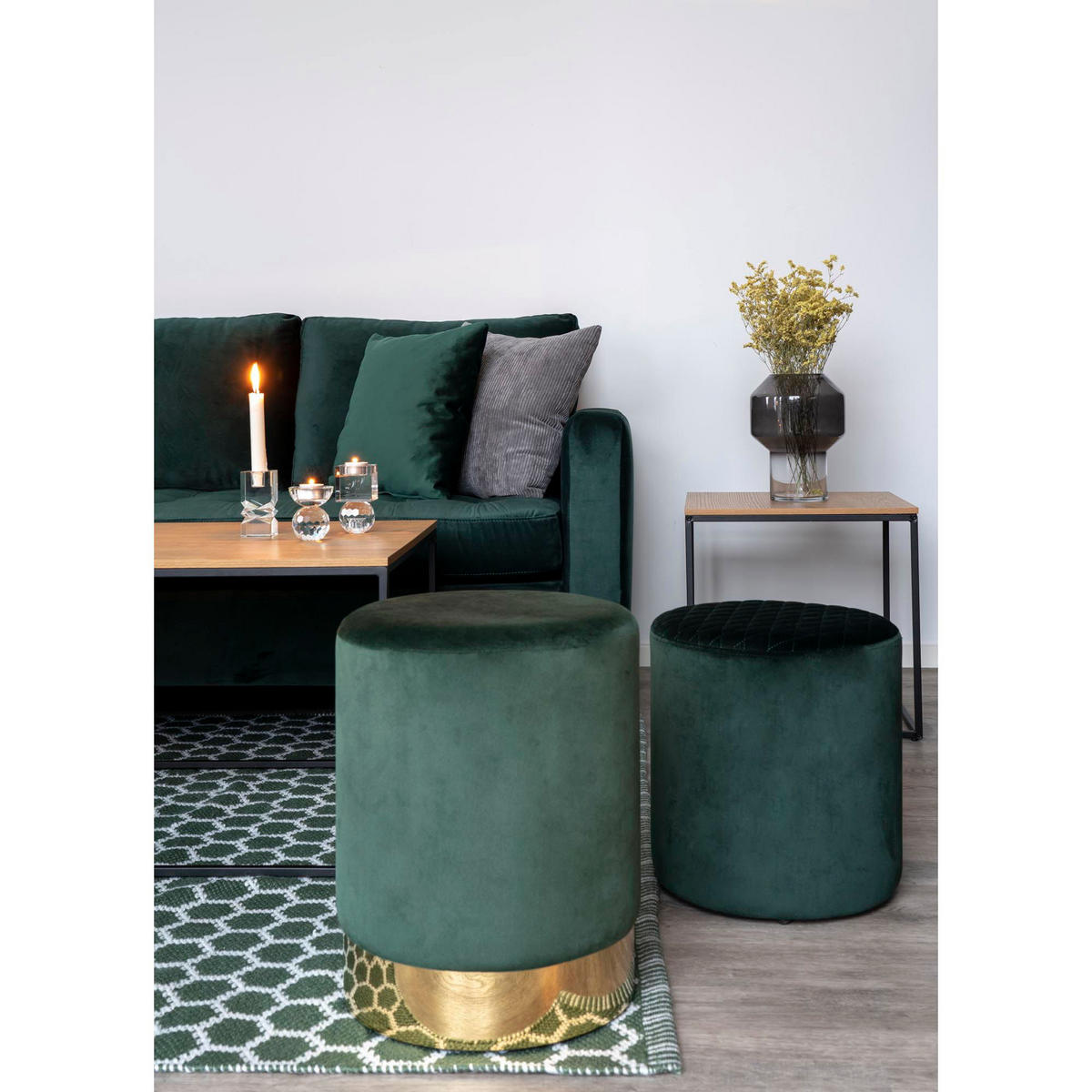 BEISTELLTISCH Vita Stahl, Spanplatte, Melaminfolie Natur - Naturfarben, Metall (45/45/45cm) - tinkaro