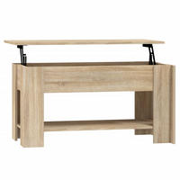 COUCHTISCH Sonoma-Eiche 101x49x52 cm Holzwerkstoff - Braun, Holzwerkstoff (101/49/52cm) - furnicato