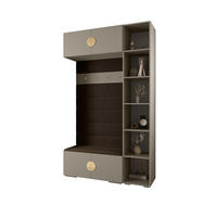GARDEROBEN-SET 236,7/140/47 - Kaschmir/Goldfarben, Holz/Metall (140/236.7/47cm) - Abiks Möbel