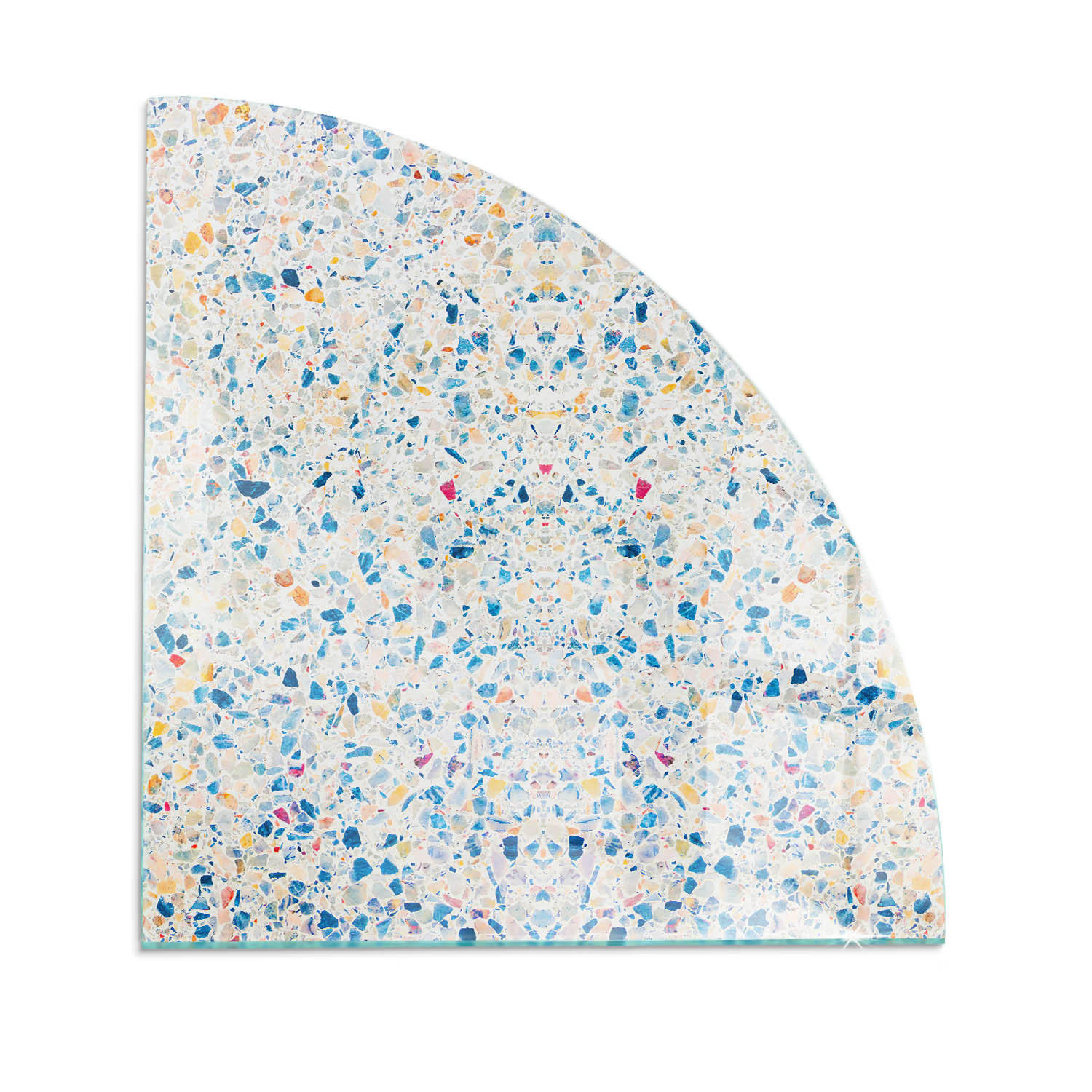ArtPrintCave Glasplatte Weiß 100x100x0.4 cm