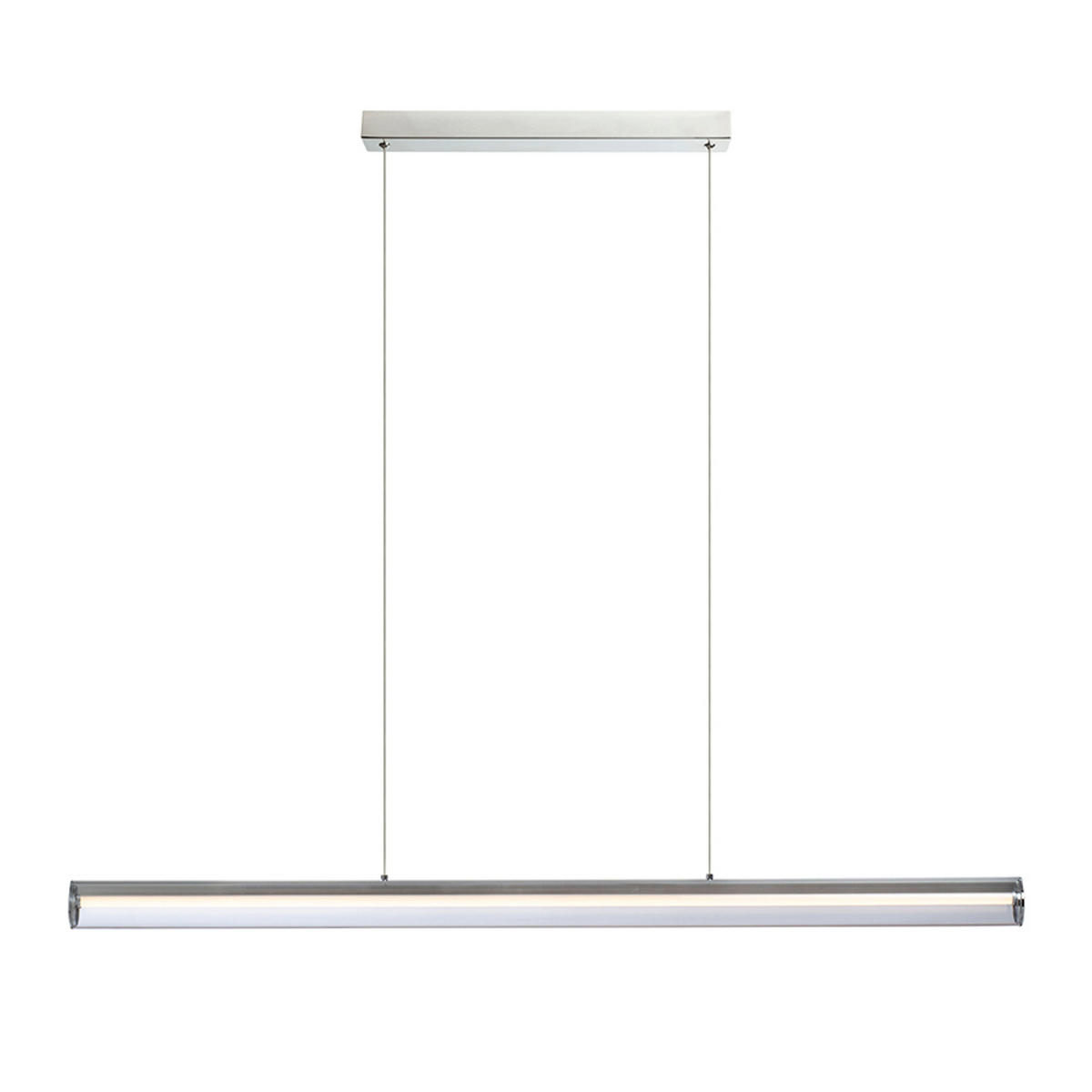 PENDELLEUCHTE RIVIER LED I Chrom 24 W - Chromfarben, Metall (30/30/120cm) - Rendl