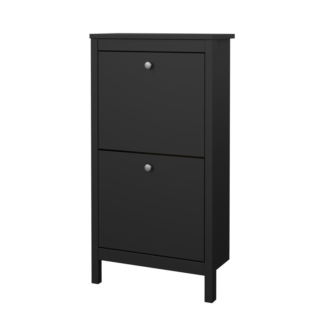 SCHUHSCHRANK, Madrid, Schwarz, Holzwerkstoff, 54 x 25 x 103 cm - Schwarz, Holzwerkstoff (54/103/25cm) - ebuy24
