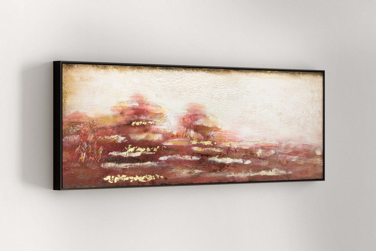 OLEJOMAĽBA 150/50 cm, Zvieratá - červená, drevo/textil (150/50cm) - KUNSTLOFT