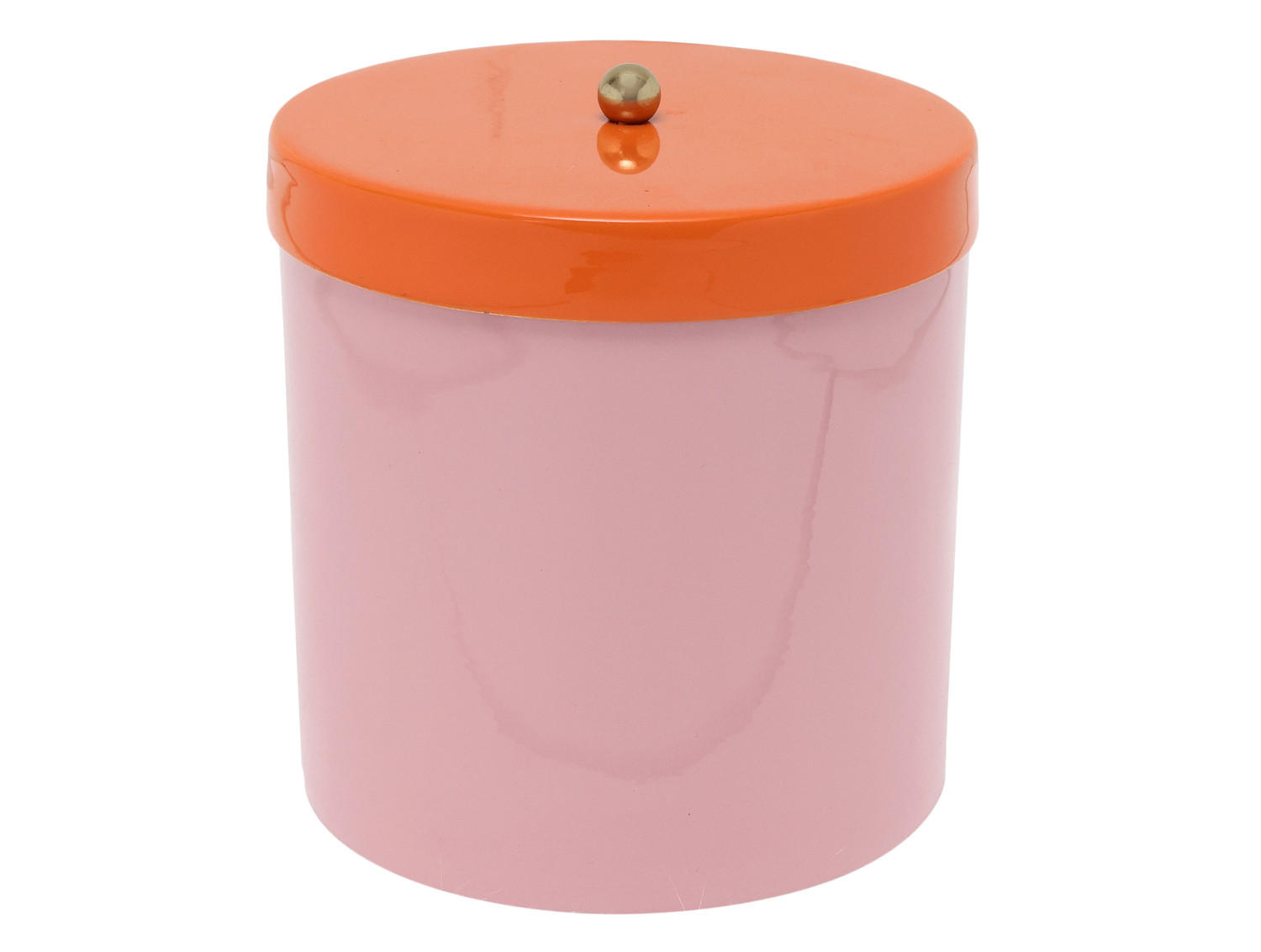 AUFBEWAHRUNGSBOX Double Funky Retro Rosa 14/14/14 cm - Pink, Metall (14/14/14cm) - Present Time