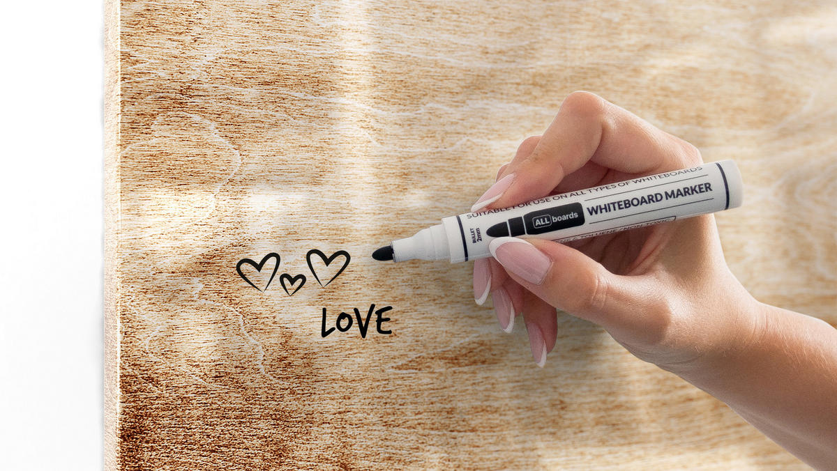 MAGNETTAFEL MetalBoard, MASSIVHOLZ 60×40 cm - Braun, Metall (60/40/1.8cm) - ALLboards