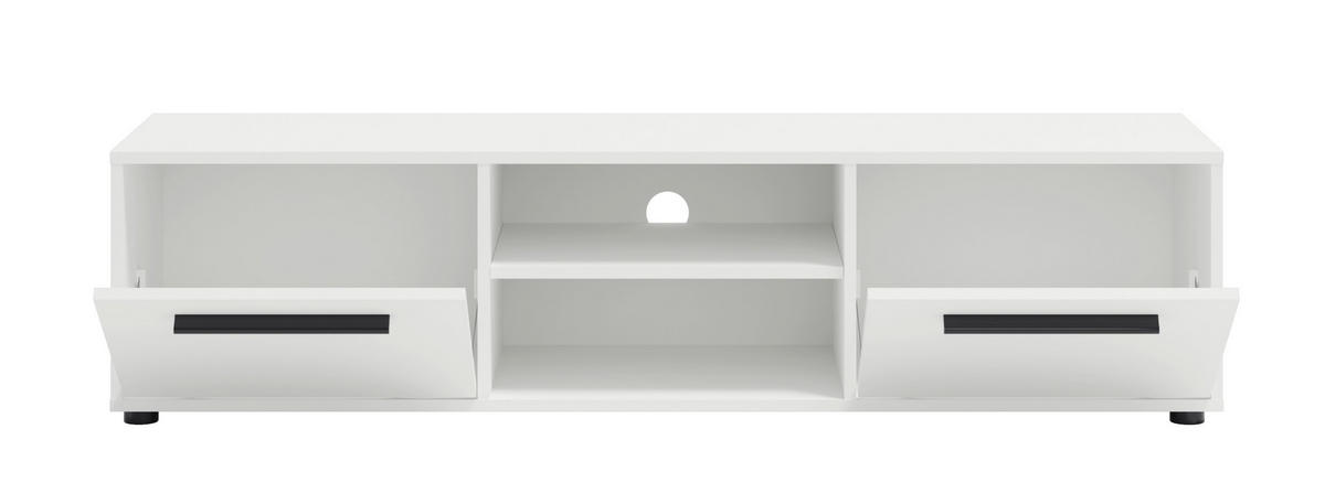 TV-SCHRANK Modena 150cm in der Farbe Eiche Artisan - Schwarz/Eiche Artisan, Holzwerkstoff/Kunststoff (150/38/40cm) - Ravio